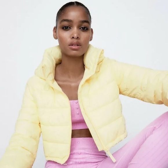 Zara Jackets & Coats Zara Womens Quilted Cropped Water Repellent